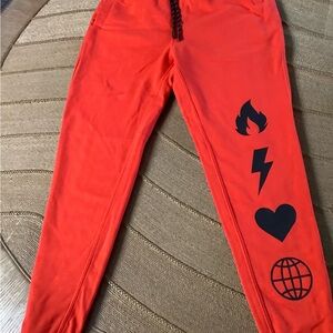 Zumba Fitness Red and Black Joggers Vibrant Sweatpants